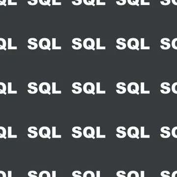 Straight black SQL pattern Illustrazione stock