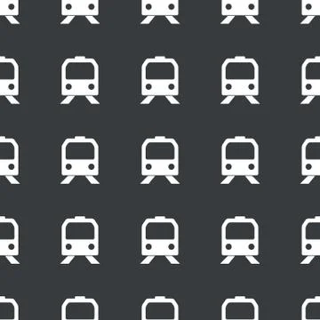 Straight black train pattern Stock Illustration