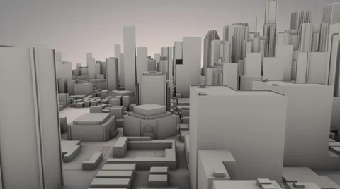 Straight Camera over a City Stock Footage 39005834