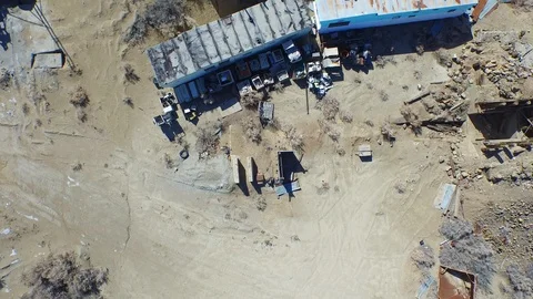 Straight down Low over Old Mill Town 002703 DJI_0014 Stock Footage 90020938