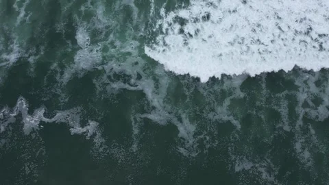 Straight down shot of ocean waves Vídeos de archivo 245231095