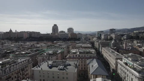 Straight Drone Flight Over Foce Area (Flat Profile) Stock Footage 297769821