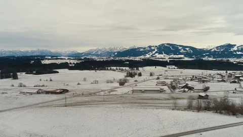 Straight Drone Flight over Landscape Vídeo Stock 111756069