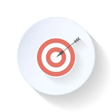 Straight flat icon Stock Illustration