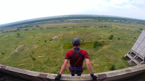 Straight forward jump Stock Footage 43807198