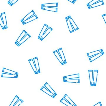 Straight leg pants apparel vector seamless pattern Illustrazione stock