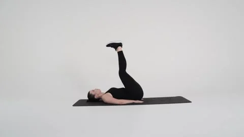 - Straight Leg Raises Stock Footage 314193836