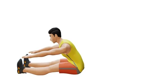 Straight Leg Sit-Up Stock Footage 235961627