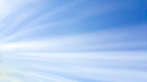 Straight line clouds as sun rays Stock Photos