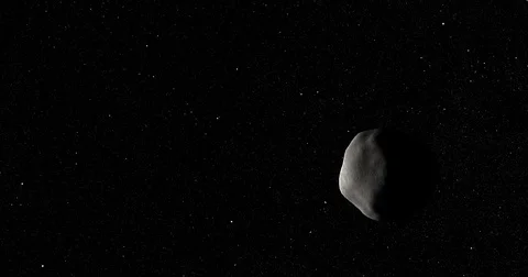 Straight-line dolly away from Bennu. Stock Footage 83522158
