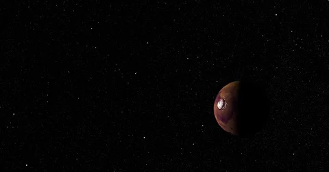 Straight-line dolly away from Mars' North Pole Vidéo 83522253