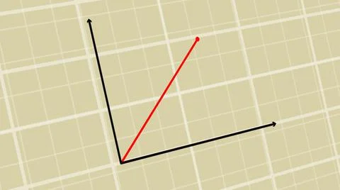 Straight-line graph concept animation high resolution.3d Graph Animation. 3d  Stockillustratie
