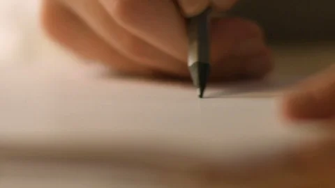 A straight line with a pencil Stock Footage 69760783