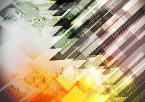 Straight Lines Abstract Background - Vector Illustration Stock Illustration