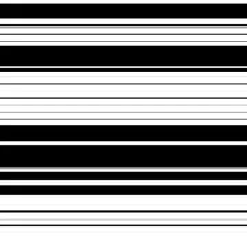 Straight lines with random thickness. (Horizontally repeatable) Illustrazione stock