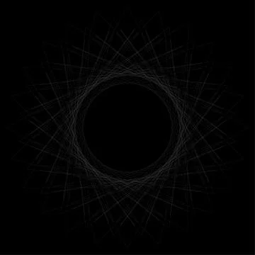 Straight lines in a spiral shape Stock Illustration