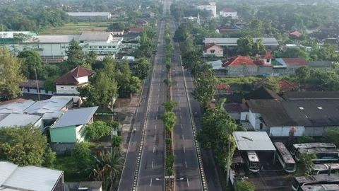 Straight path in the morning Stock Footage 239806770