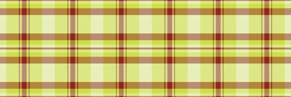 Straight pattern check vector, bold plaid texture fabric. Line textile seam.. Stock Illustration