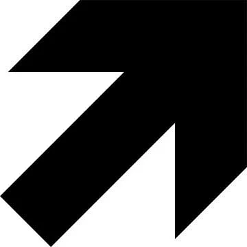 Straight Pointed arrow icon. Black arrow pointing right. Direction pointer Stock Illustration
