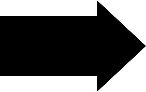 Straight Pointed arrow icon. Black arrow pointing right. Direction pointer Stock Illustration