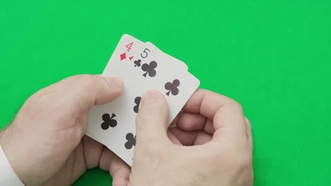Straight poker hand 스톡 동영상 304744214