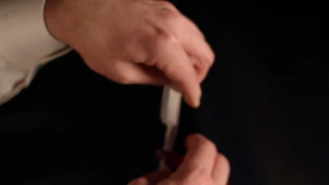 Straight razor blade Stock Footage 100661124