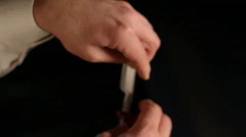 Straight Razor Vídeos de archivo 850859