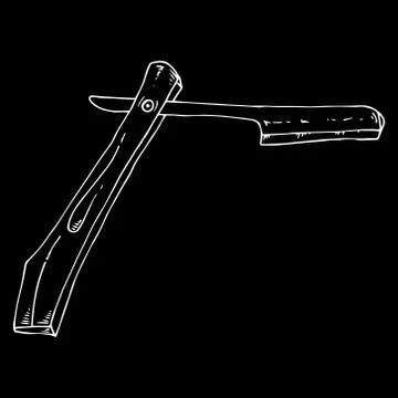 Straight razor. Stock Illustration