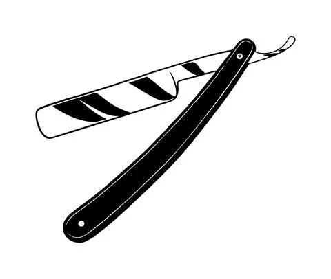 Straight razor Stock Illustration