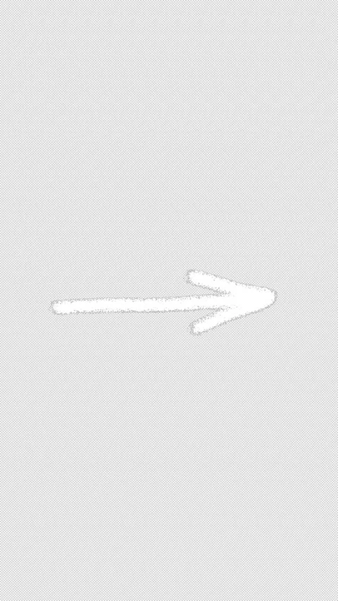 Straight right pointing hand drawn white arrow doodle animation on transparent Stock Footage 337123942