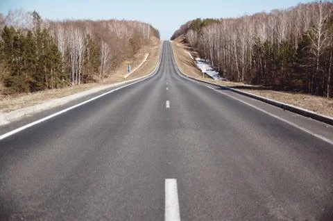 Straight road Stock Photos