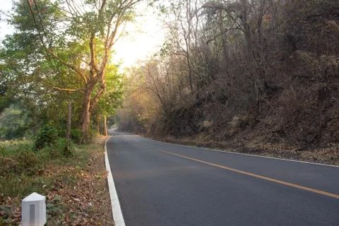 Straight road Stock Photos