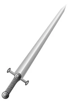 Straight sword Stock Illustration
