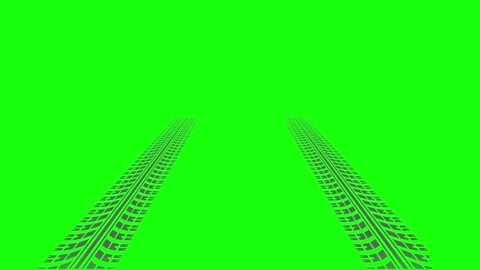 Straight tyre print 2 Stock Footage 274306655