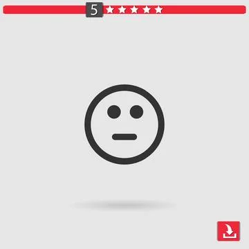 Straight vector icon Illustrazione stock