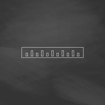Straightedge computer symbol Illustrazione stock