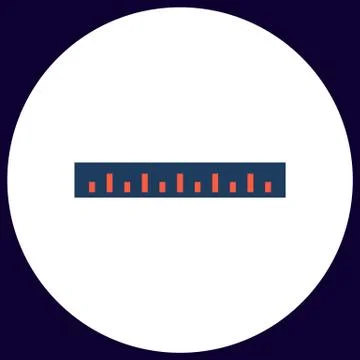 Straightedge computer symbol Illustrazione stock