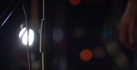 Straighten microphone stand 스톡 동영상 114927885