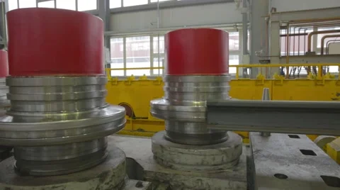 Straightening process of rails Vidéo 67491370