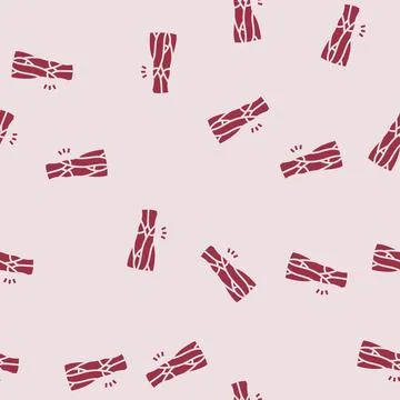 Strained hamstring muscle glyph seamless pattern Stock Illustration