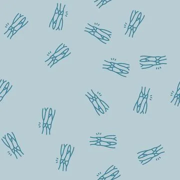 Strained hamstring muscle line seamless pattern Stock Illustration