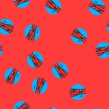 Strained hamstring muscle vector seamless pattern Stock Illustration