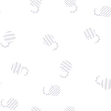 Strainer on chain tea glyph vector seamless pattern Stock Illustration