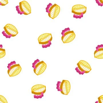 Strainer on chain tea isometric icon seamless pattern Illustrazione stock
