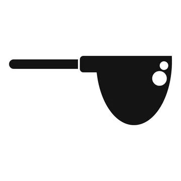 Strainer utensil for draining food in kitchen Illustration