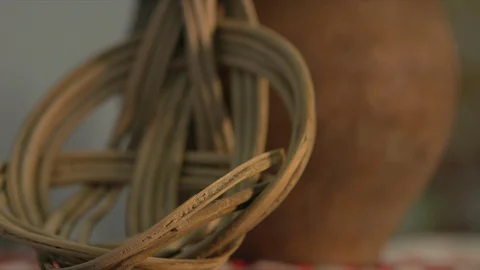 Strainer from wood Stock-Footage 94724053