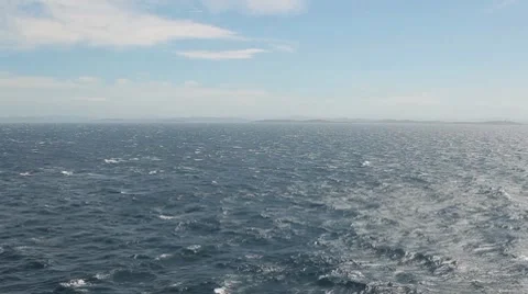 Strait of Bonifacio. Coast Stock Footage