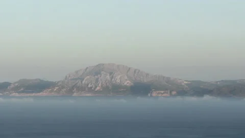 Strait of Gibraltar with Morocco in the background, Tarifa, Spain Stock Footage