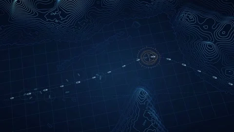 Strait of Hormuz Maritime Navigation Visualization Marine Traffic Monitoring Stock Footage 341915326