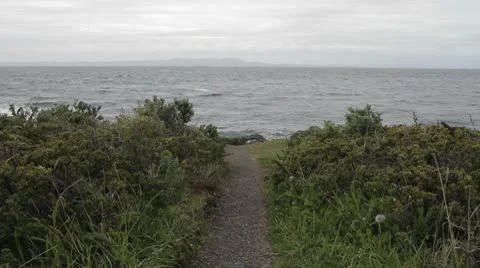 Strait of Magellan pathway Stock Footage 9305872
